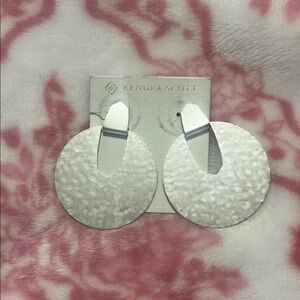 Kendra Scott Textured Silver Earrings